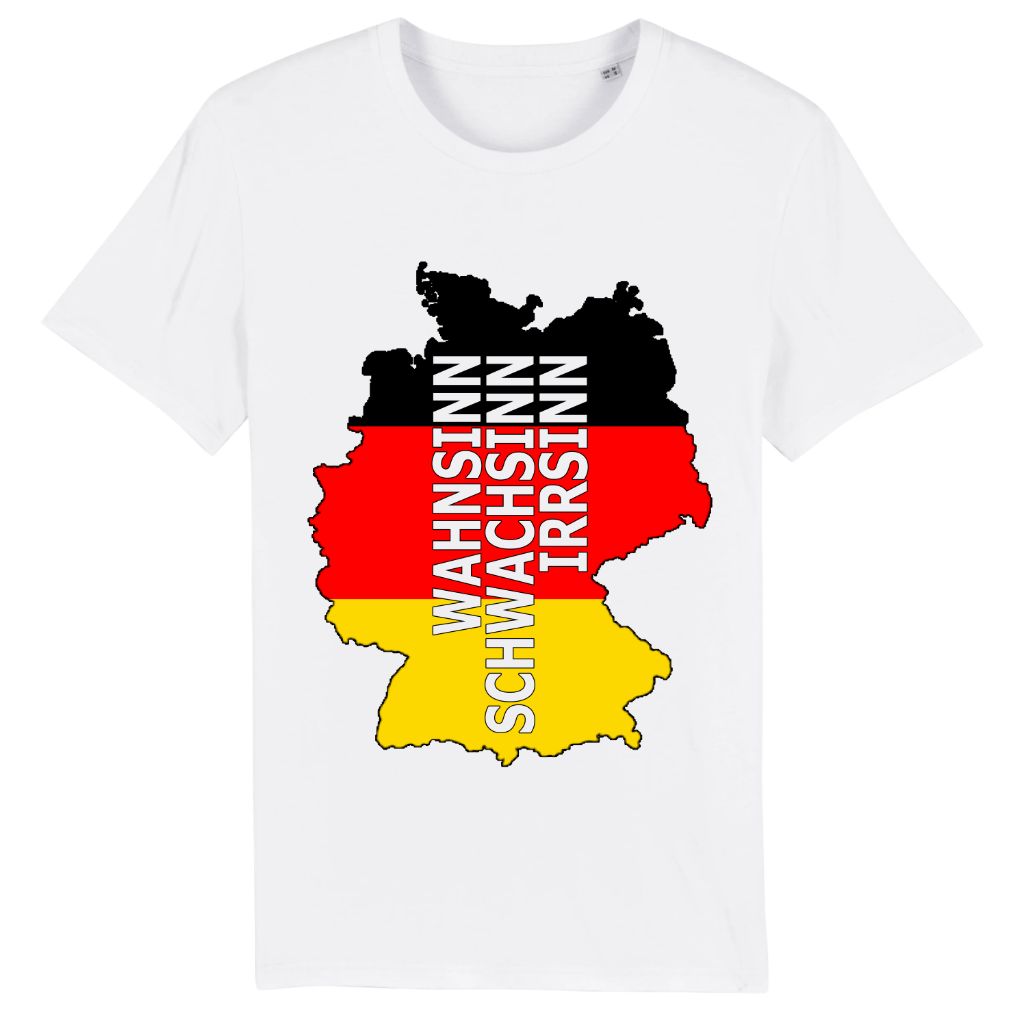 T-SHIRT - Wahnsinn - German Map