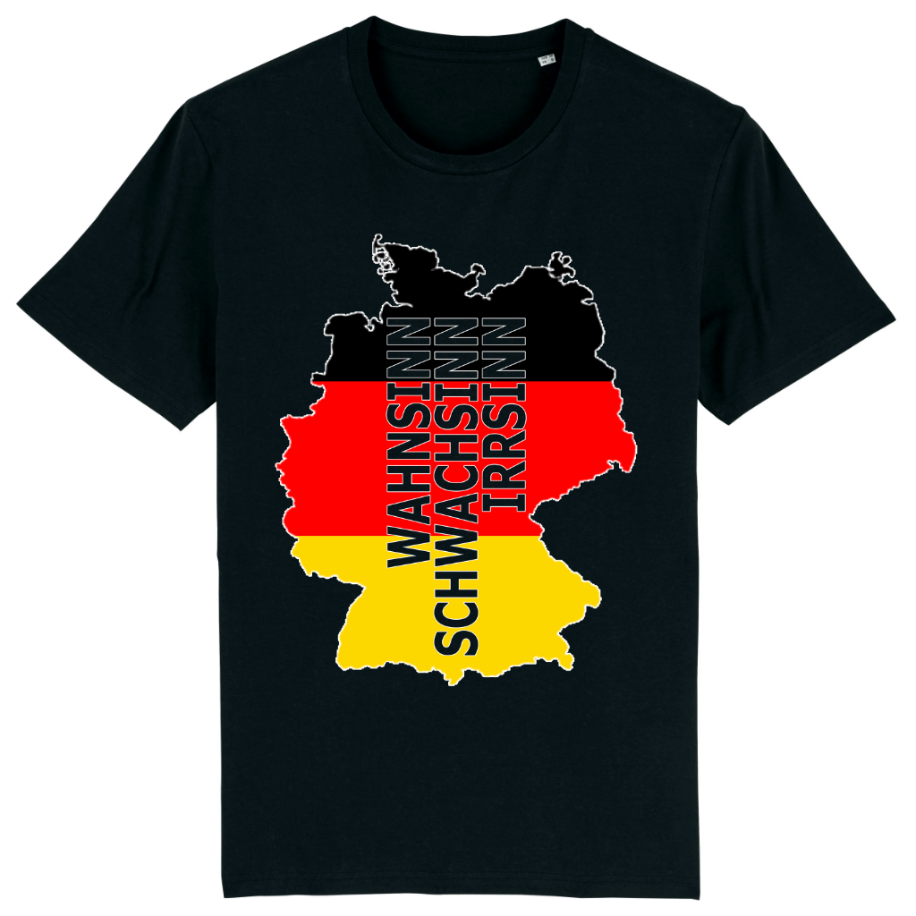 T-SHIRT - Wahnsinn - German Map