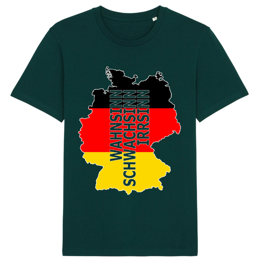 T-SHIRT - Wahnsinn - German Map